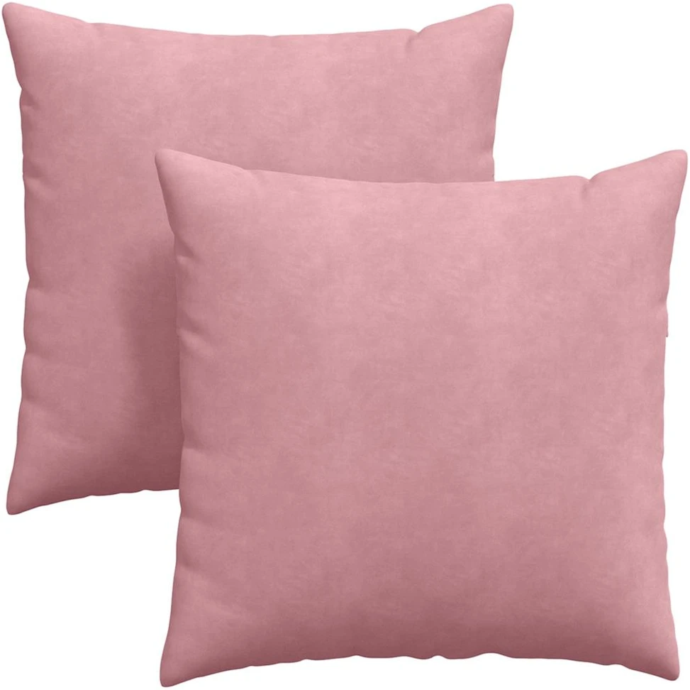 Sofa Pagalvės 2 pcs Rožinė 60 x 60 cm Kordūrinis audinys