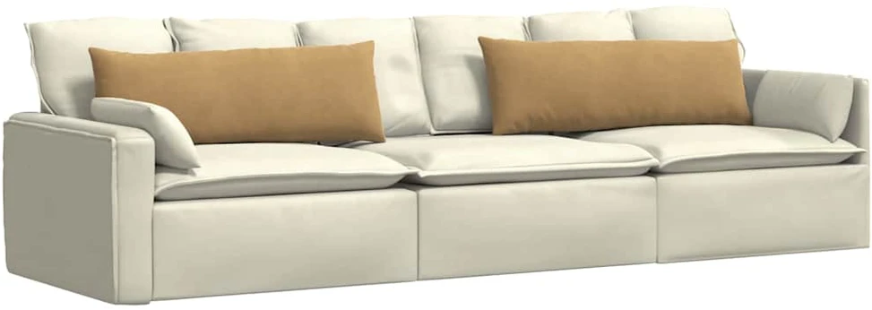 Sofa Pagalvės 2 pcs Ruda 120 x 40 cm Kordūrinis audinys