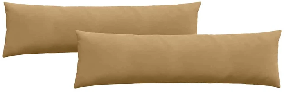Sofa Pagalvės 2 pcs Ruda 145 x 40 cm Kordūrinis audinys