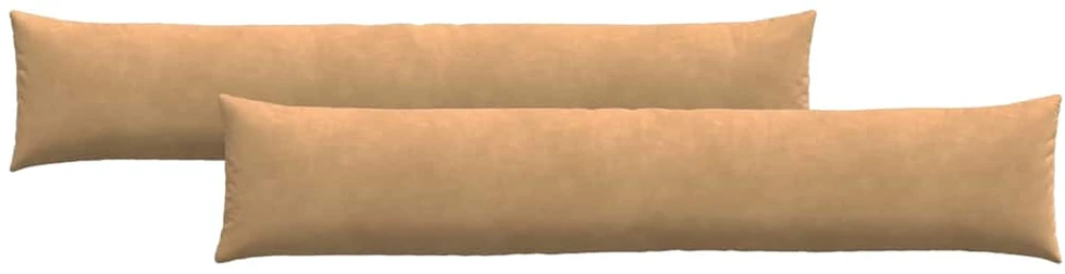 Sofa Pagalvės 2 pcs Ruda 200 x 40 cm Kordūrinis audinys