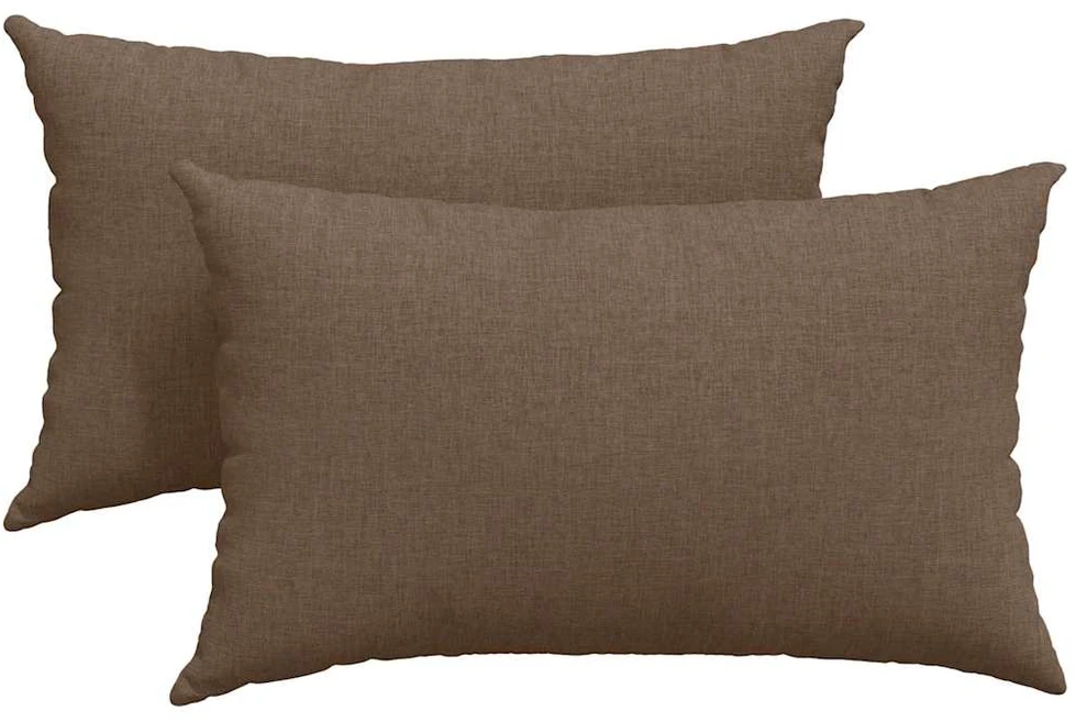 Sofa Pagalvės 2 vnt. audinys Ruda 50 x 30 cm