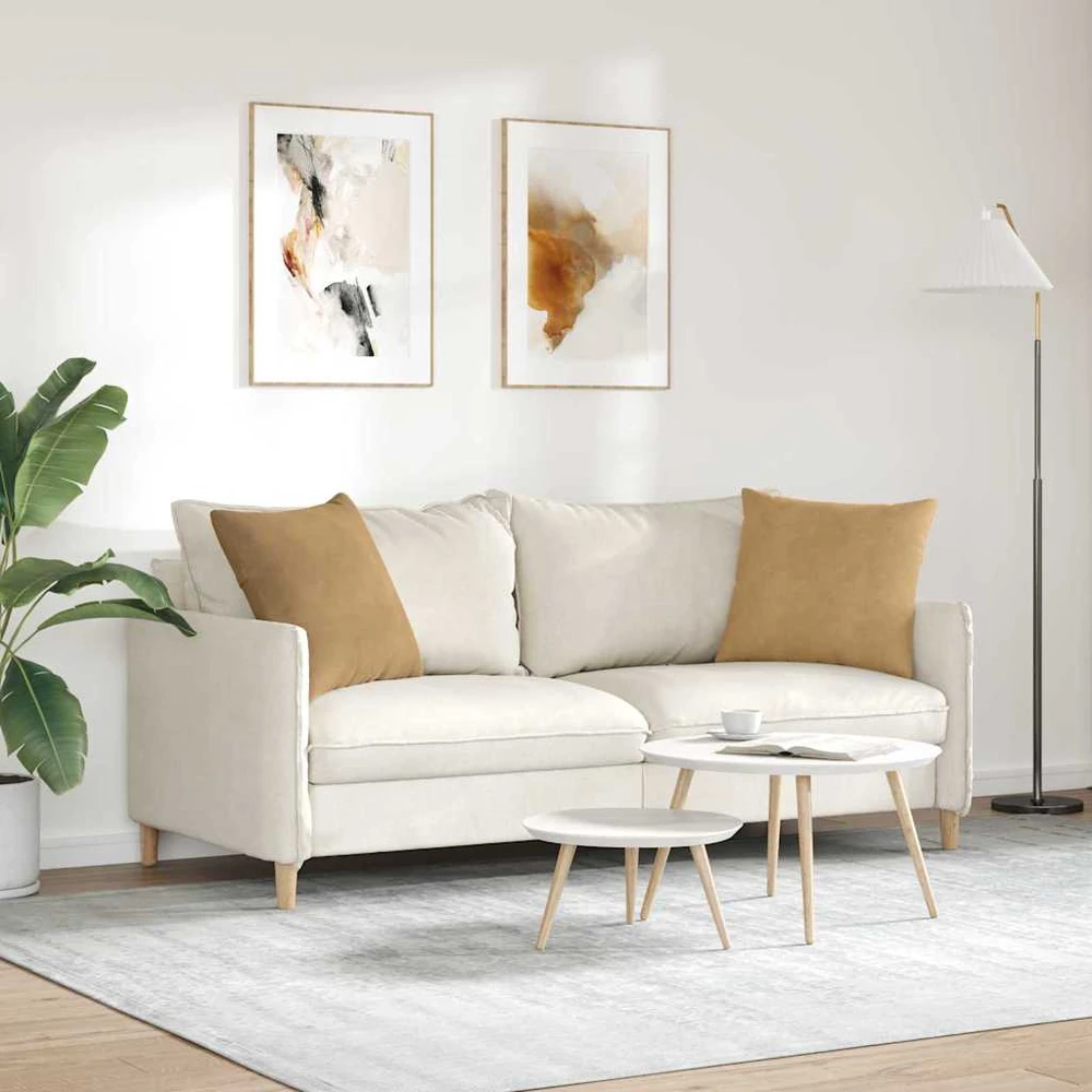 Sofa Pagalvės 2 pcs Ruda 50 x 50 cm Kordūrinis audinys