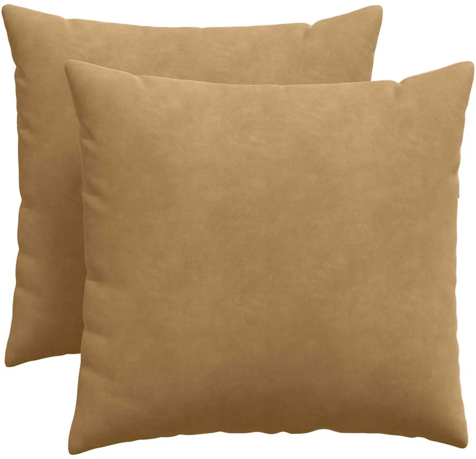 Sofa Pagalvės 2 pcs Ruda 50 x 50 cm Kordūrinis audinys