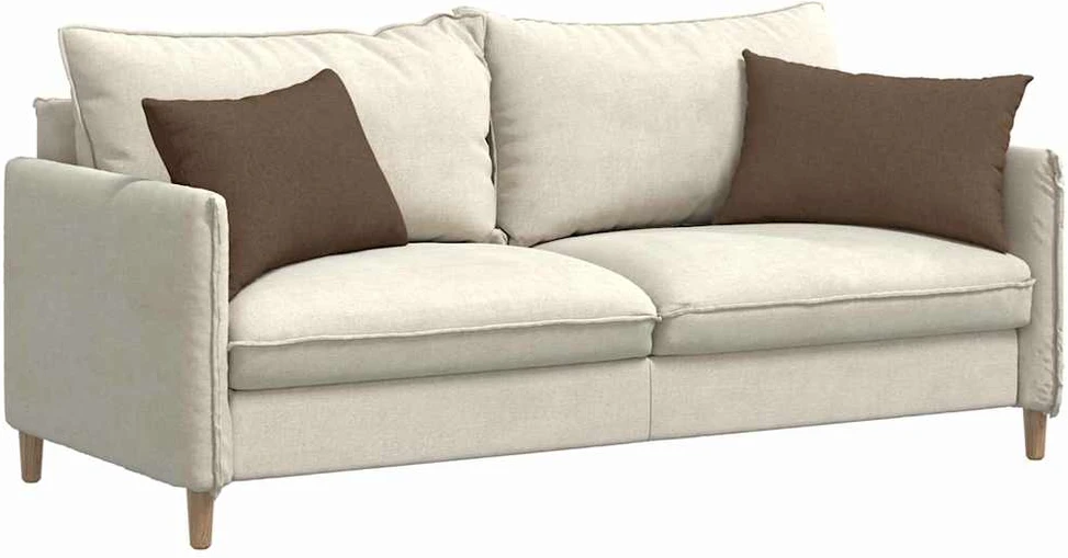 Sofa Pagalvės 2 pcs Ruda 60 x 40 cm audinys