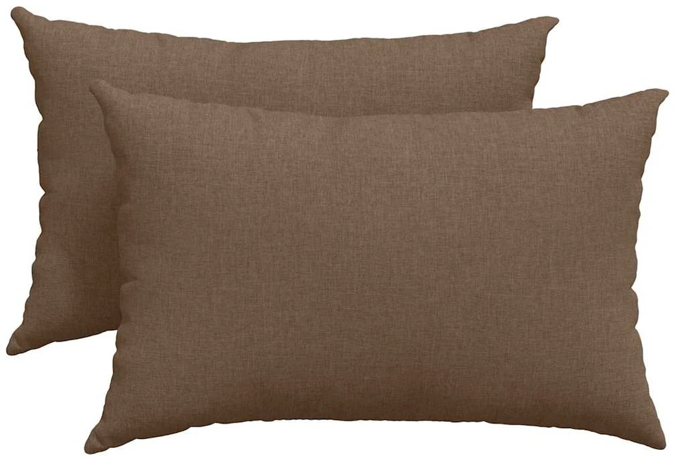 Sofa Pagalvės 2 pcs Ruda 60 x 40 cm audinys