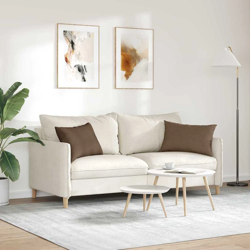 Sofa Pagalvės 2 pcs Ruda 60 x 40 cm audinys