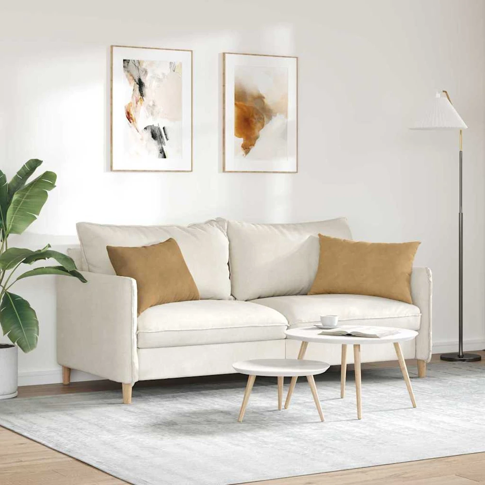 Sofa Pagalvės 2 pcs Ruda 60 x 40 cm Kordūrinis audinys