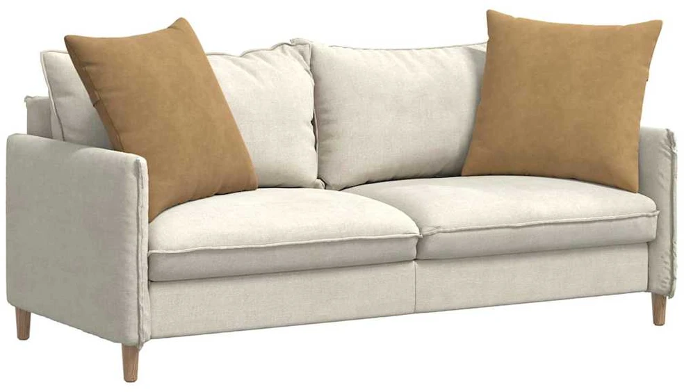 Sofa Pagalvės 2 pcs Ruda 80 x 80 cm Kordūrinis audinys