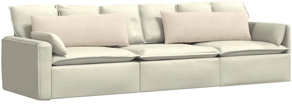 Sofa Pagalvės 2 vnt. audinys Smėlio 120 x 40 cm