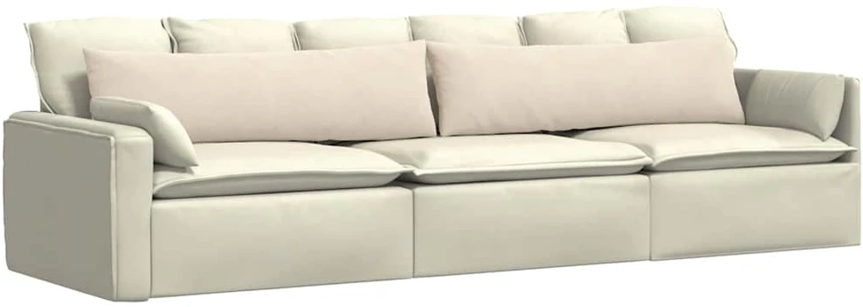 Sofa Pagalvės 2 vnt. audinys Smėlio 145 x 40 cm