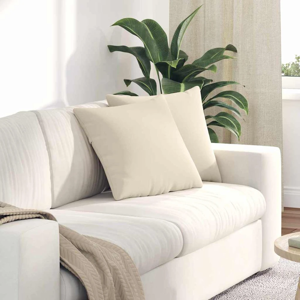 Sofa Pagalvės 2 vnt. audinys Smėlio 45 x 45 cm