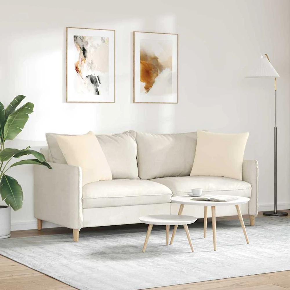 Sofa Pagalvės 2 vnt. audinys Smėlio 50 x 50 cm