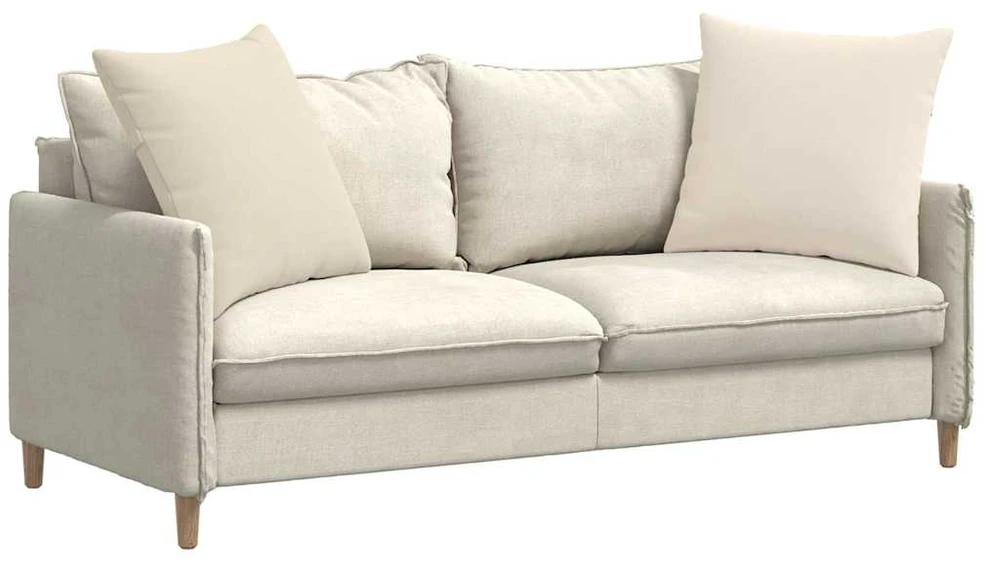 Sofa Pagalvės 2 vnt. audinys Smėlio 60 x 60 cm