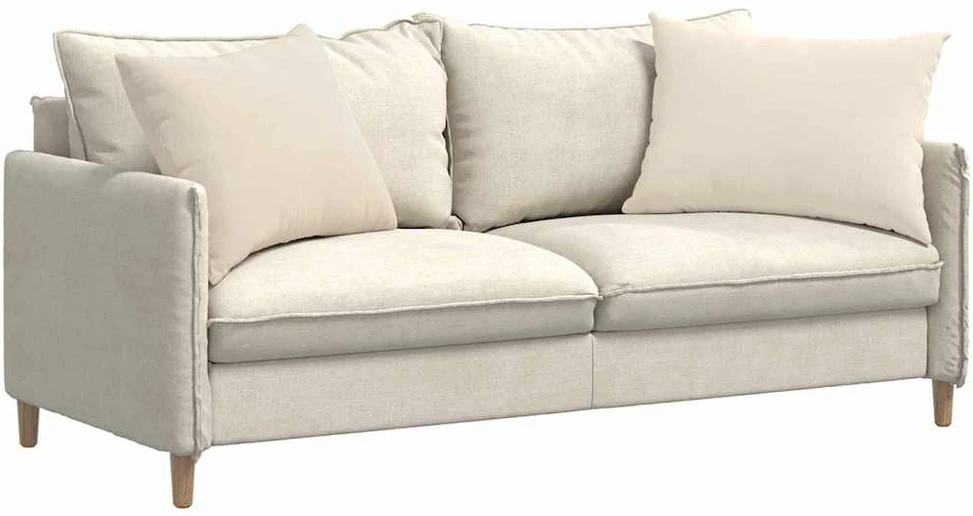 Sofa Pagalvės 2 vnt. audinys Smėlio 70 x 50 cm