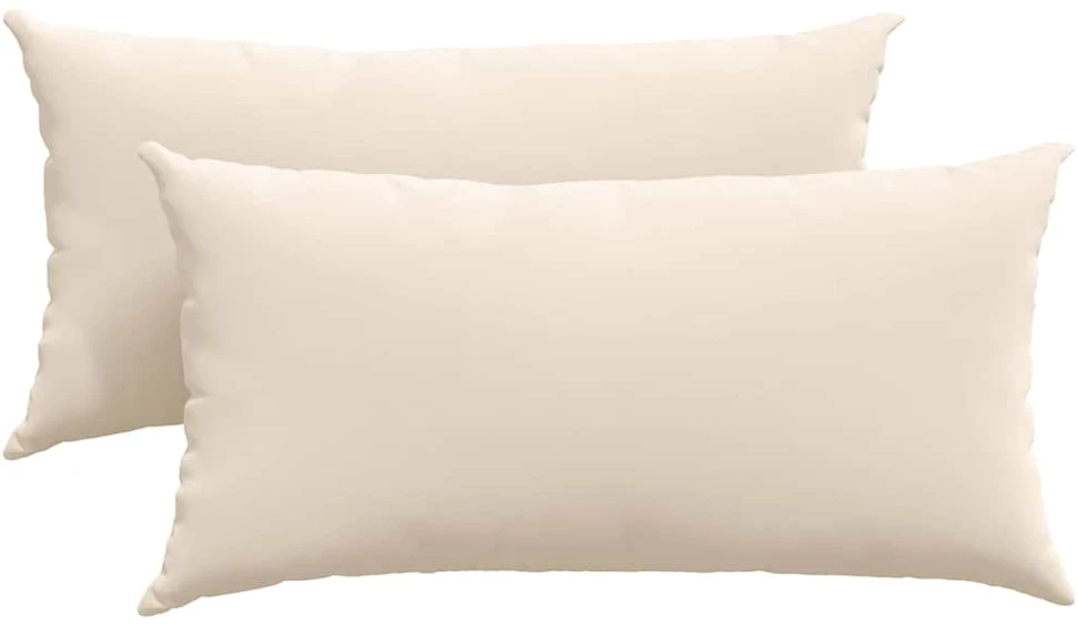 Sofa Pagalvės 2 vnt. audinys Smėlio 80 x 40 cm