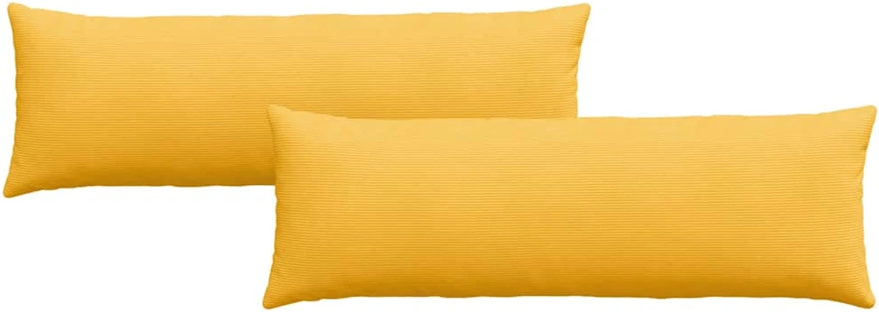 Sofa Pagalvės 2 pcs Šviesi geltona 120 x 40 cm