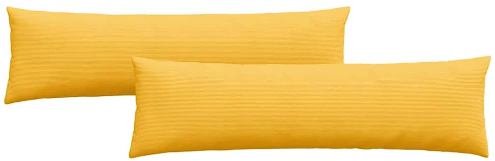 Sofa Pagalvės 2 pcs Šviesi geltona 145 x 40 cm