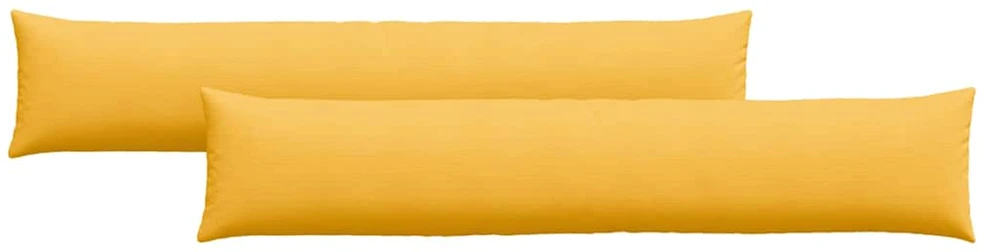 Sofa Pagalvės 2 pcs Šviesi geltona 200 x 40 cm