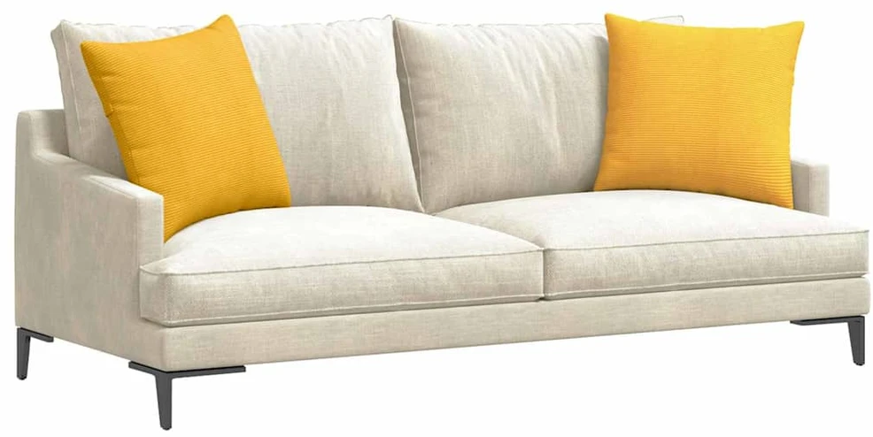Sofa Pagalvės 2 pcs Šviesi geltona 50 x 50 cm