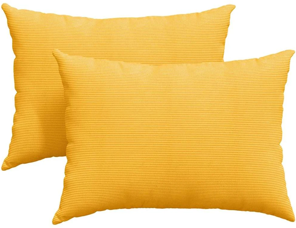 Sofa Pagalvės 2 pcs Šviesi geltona 70 x 50 cm