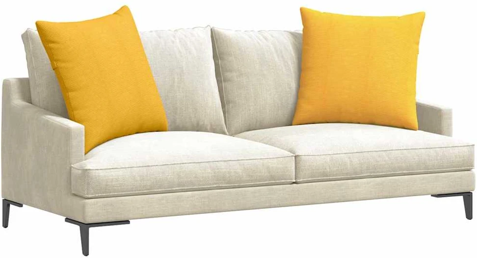 Sofa Pagalvės 2 pcs Šviesi geltona 80 x 80 cm