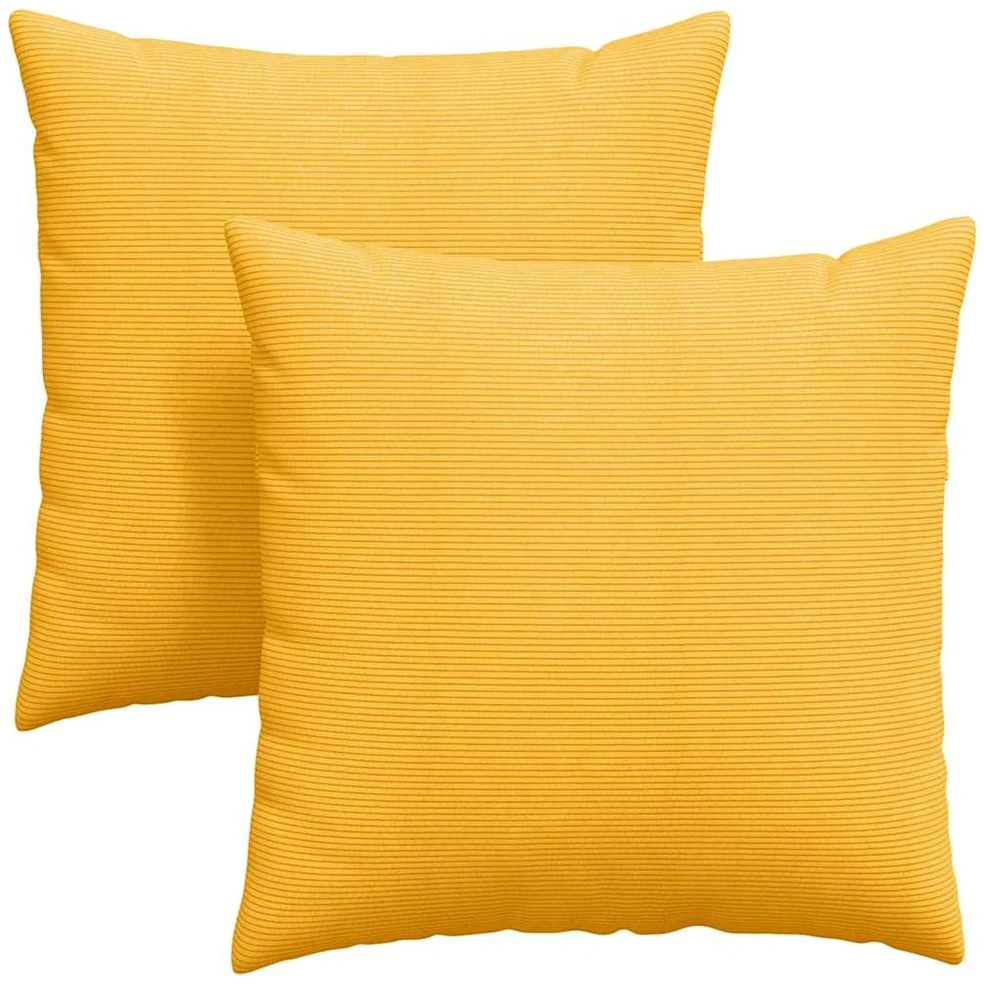 Sofa Pagalvės 2 pcs Šviesi geltona 80 x 80 cm