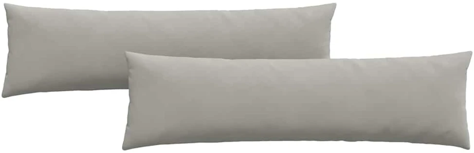 Sofa Pagalvės 2 vnt. audinys Šviesiai pilka 145 x 40 cm