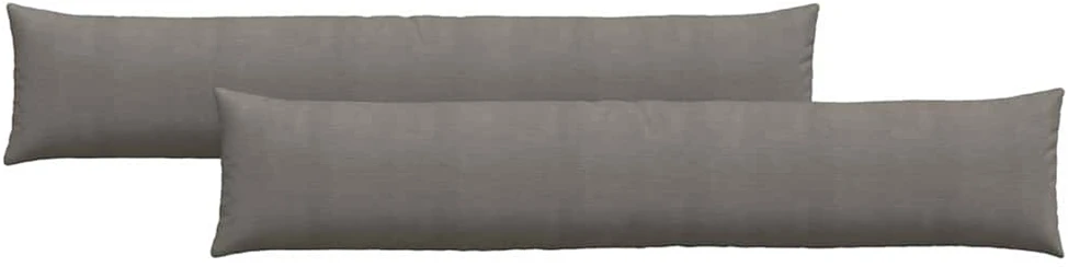 Sofa Pagalvės 2 pcs Šviesiai pilka 200 x 40 cm