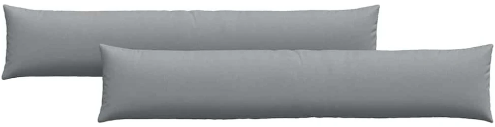 Sofa Pagalvės 2 vnt. audinys Šviesiai pilka 200 x 40 cm