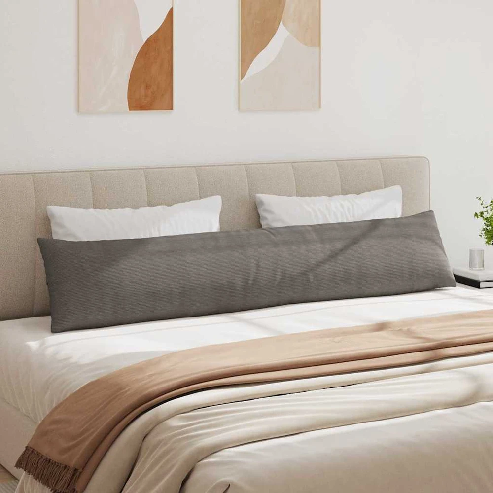 Sofa Pagalvės 2 pcs Šviesiai pilka 200 x 40 cm