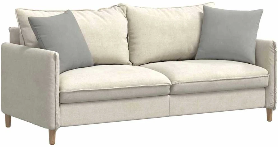 Sofa Pagalvės 2 vnt. audinys Šviesiai pilka 45 x 45 cm