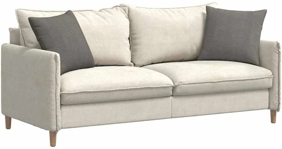 Sofa Pagalvės 2 pcs Šviesiai pilka 45 x 45 cm