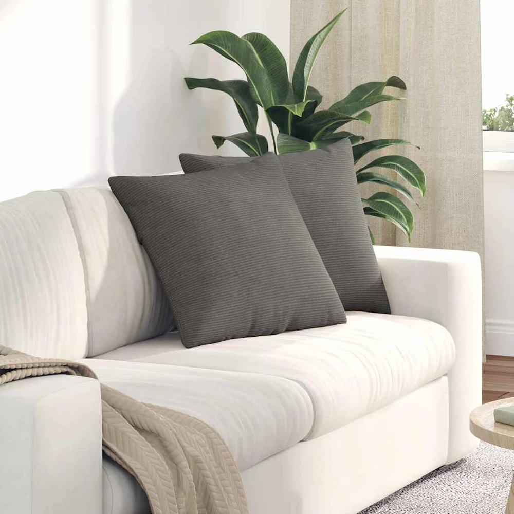 Sofa Pagalvės 2 pcs Šviesiai pilka 50 x 50 cm