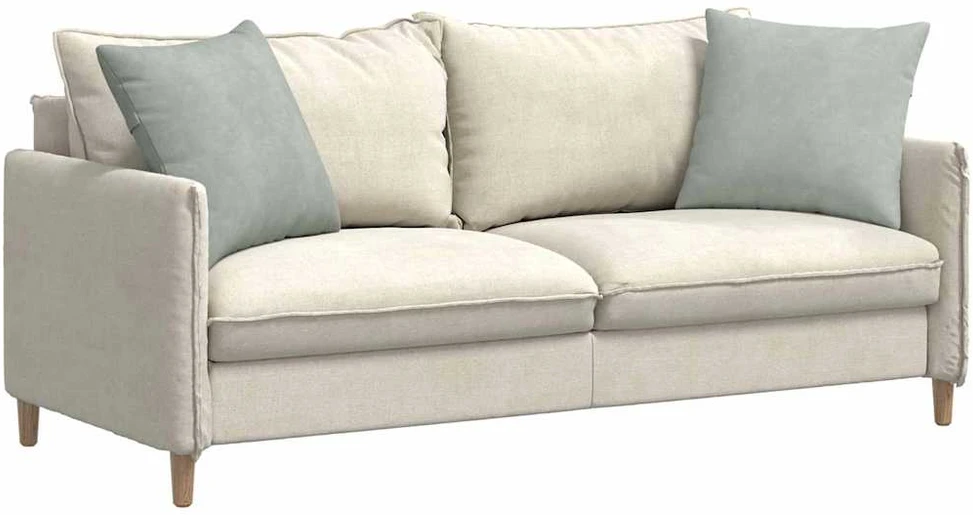 Sofa Pagalvės 2 pcs Šviesiai pilka 50 x 50 cm