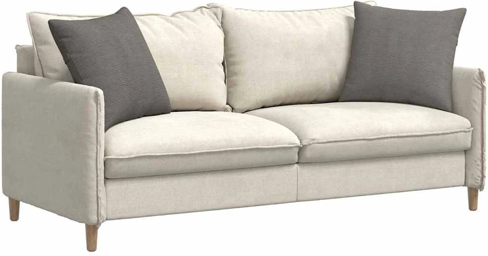 Sofa Pagalvės 2 pcs Šviesiai pilka 50 x 50 cm