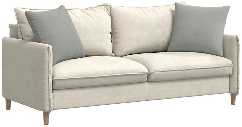 Sofa Pagalvės 2 vnt. audinys Šviesiai pilka 50 x 50 cm