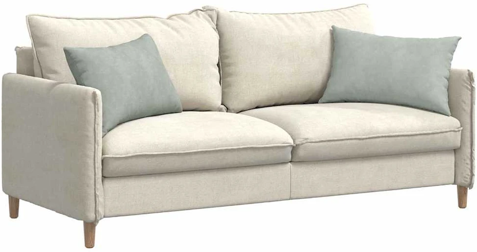 Sofa Pagalvės 2 pcs Šviesiai pilka 60 x 40 cm