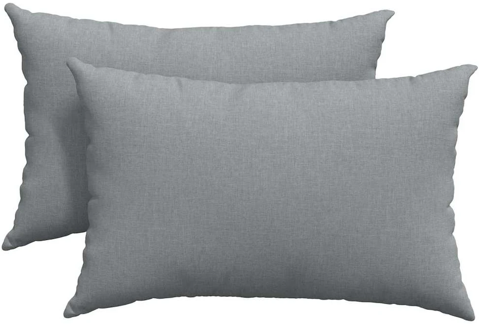 Sofa Pagalvės 2 vnt. audinys Šviesiai pilka 60 x 40 cm