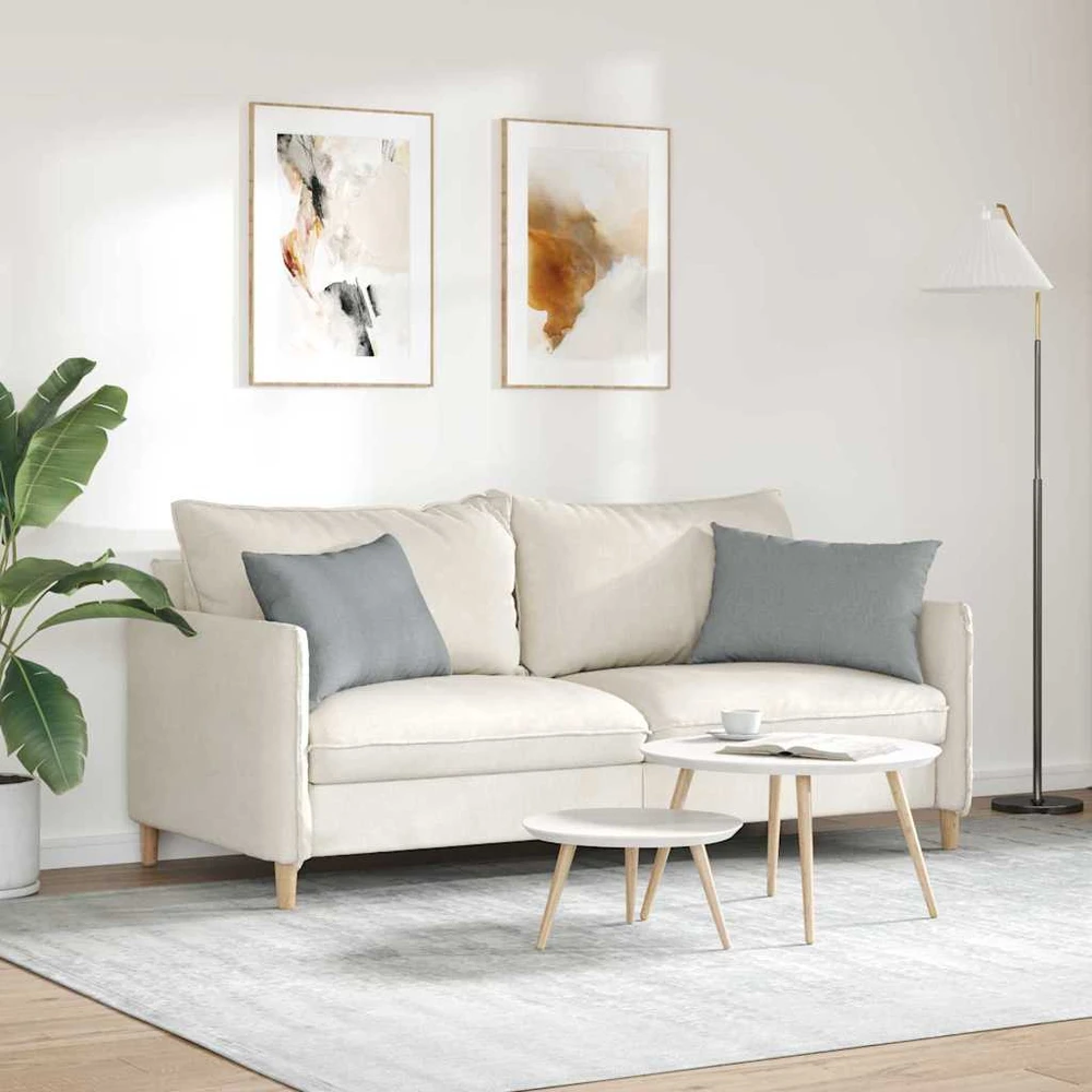 Sofa Pagalvės 2 vnt. audinys Šviesiai pilka 60 x 40 cm