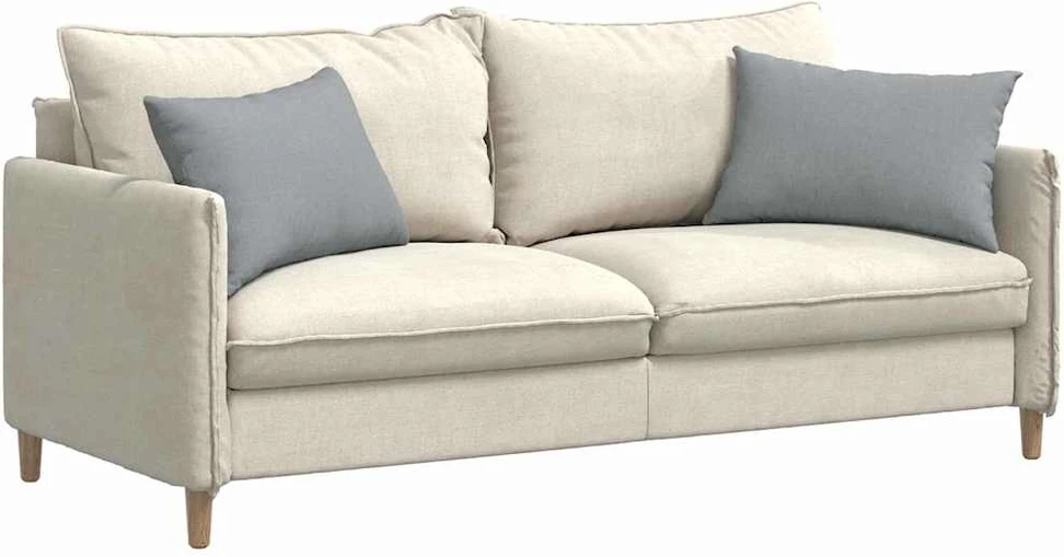 Sofa Pagalvės 2 vnt. audinys Šviesiai pilka 60 x 40 cm