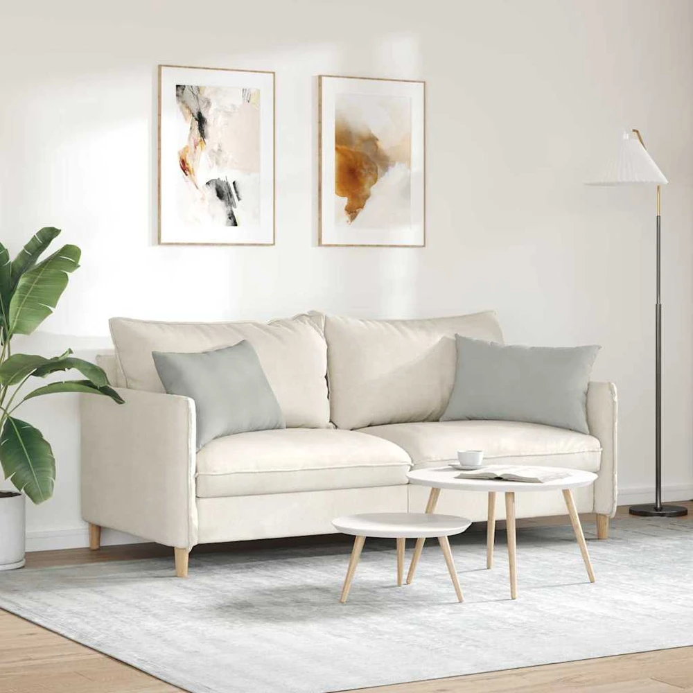 Sofa Pagalvės 2 vnt. audinys Šviesiai pilka 60 x 40 cm