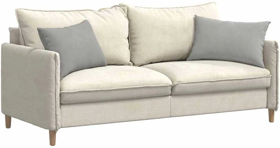 Sofa Pagalvės 2 vnt. audinys Šviesiai pilka 60 x 40 cm