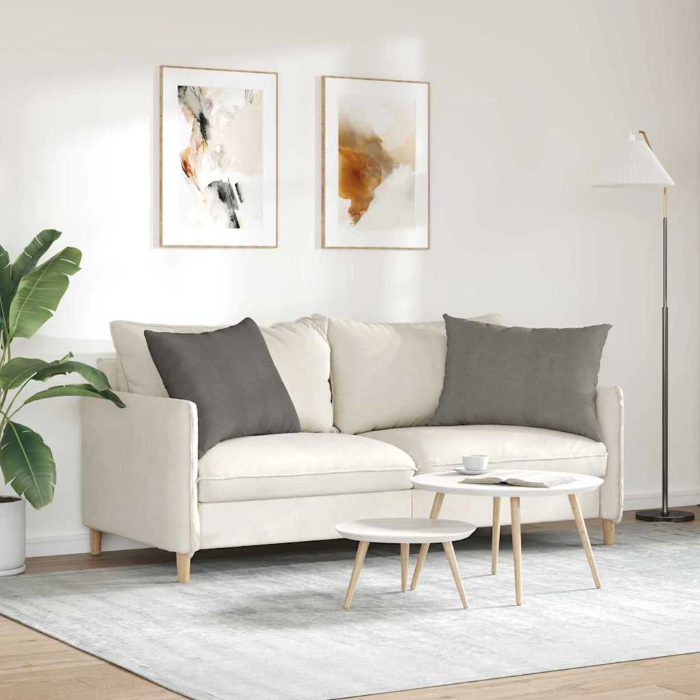Sofa Pagalvės 2 pcs Šviesiai pilka 70 x 50 cm