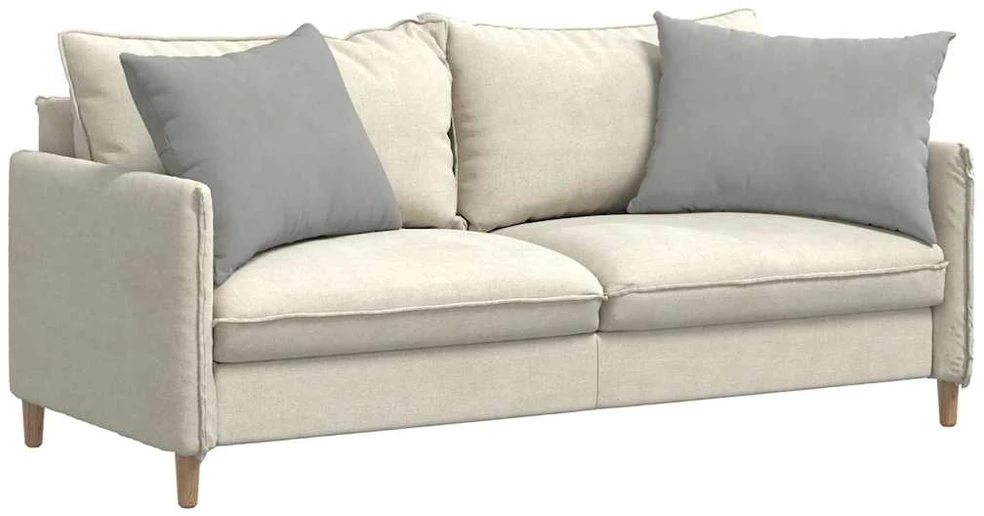 Sofa Pagalvės 2 vnt. audinys Šviesiai pilka 70 x 50 cm