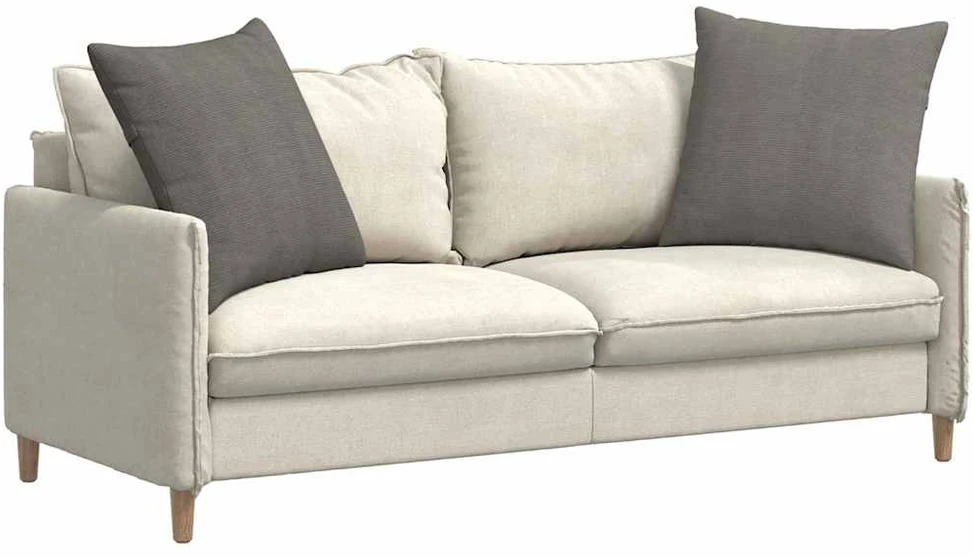 Sofa Pagalvės 2 pcs Šviesiai pilka 80 x 80 cm