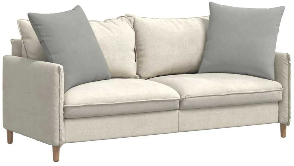 Sofa Pagalvės 2 vnt. audinys Šviesiai pilka 80 x 80 cm