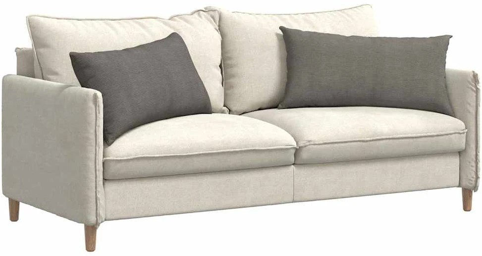 Sofa Pagalvės 2 pcs Šviesiai pilka 80 x 40 cm