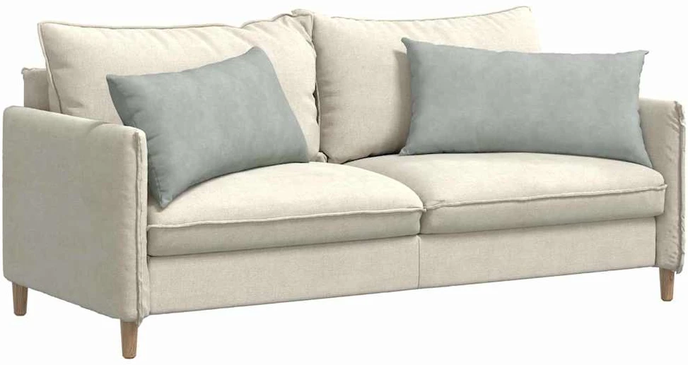 Sofa Pagalvės 2 pcs Šviesiai pilka 80 x 40 cm