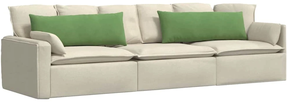 Sofa Pagalvės 2 pcs Šviesiai žalia 120 x 40 cm