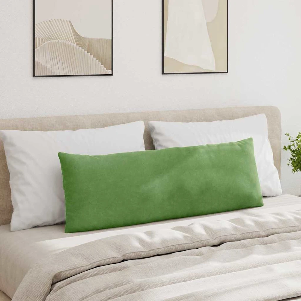 Sofa Pagalvės 2 pcs Šviesiai žalia 120 x 40 cm